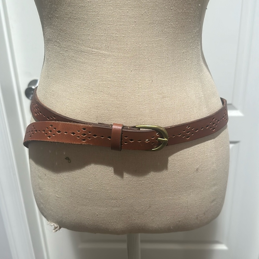 Lucky Brand perforated leather belt